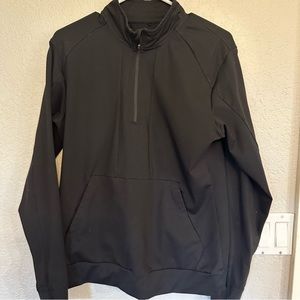 Alphalete Women’s Black Jacket‎ Pouch Pocket 3/4 Zip Size L